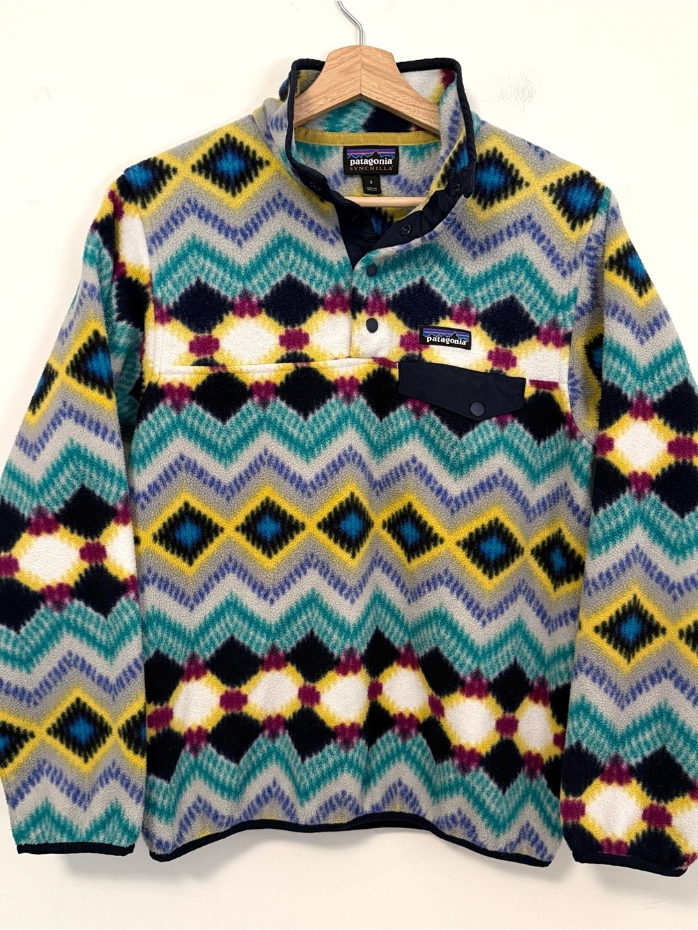 Patagonia Women's Lightweight Synchilla Snap-T Pullover Timber Twist Aztec